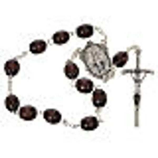 Trisagio Idente marron croix pastorale médaille Miraculeuse