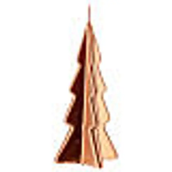 Bougie de Noël sapin Oslo cuivre 16 cm