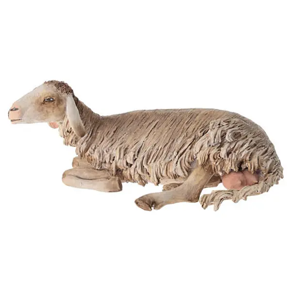 Mouton allongé 30 cm crèche Angela Tripi