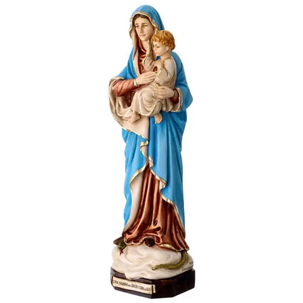 Statue Notre-Dame du Sacré-Cœur de Jésus en résine peinte 30 cm