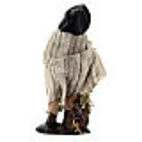 Berger avec panier de mousse 8 cm terre cuite crèche napolitaine