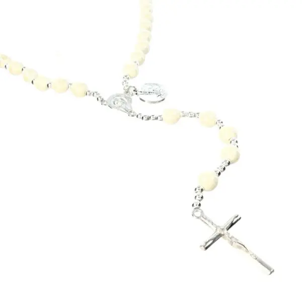 Chapelet de Saint michel en perle blanche