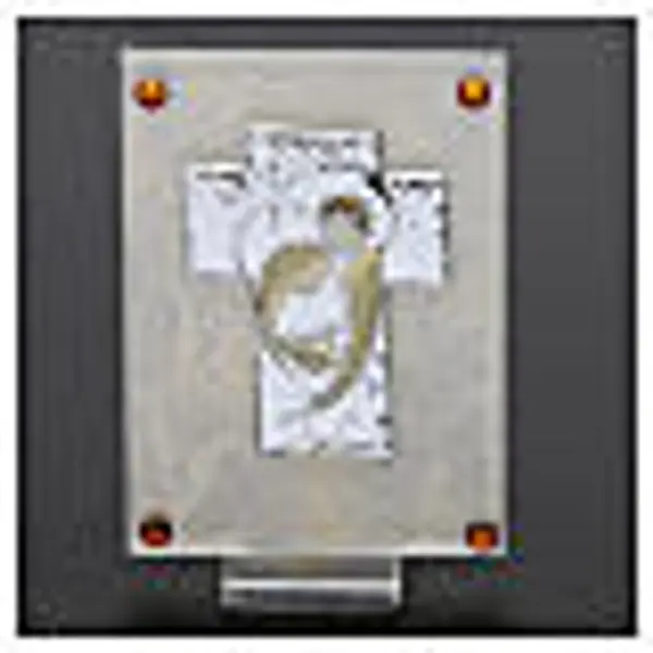 Souvenir Mariage cadre Ste Famille stylisée sur plaque 10x5 cm