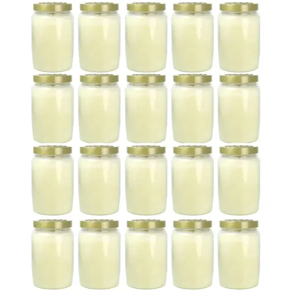 Lot de 20 Bougies de dévotion 3 jours Blanche