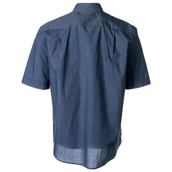 Chemise col clergy manches courtes effet jeans Cococler