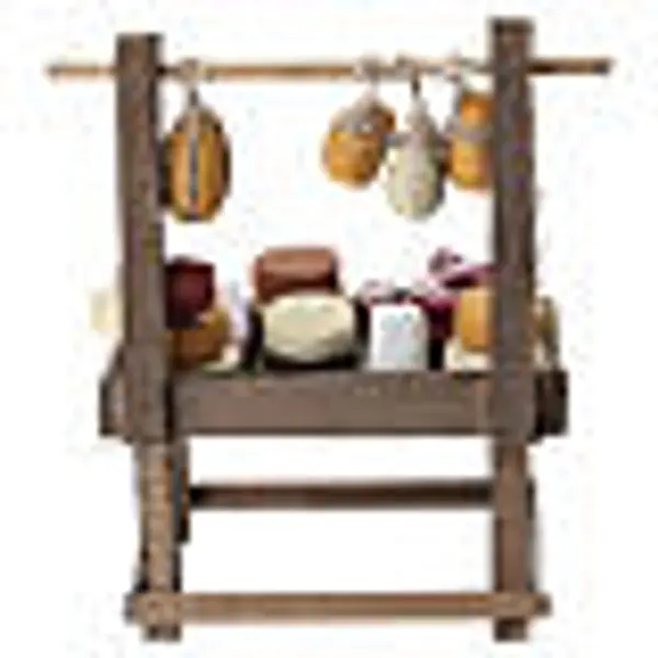 Étal charcuterie et fromage 10x6x4 cm crèche 12 cm