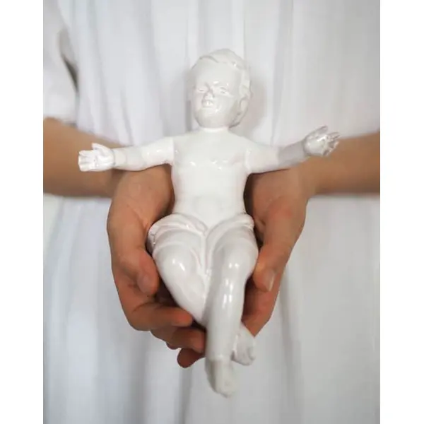 Grand Enfant Jésus en céramique
