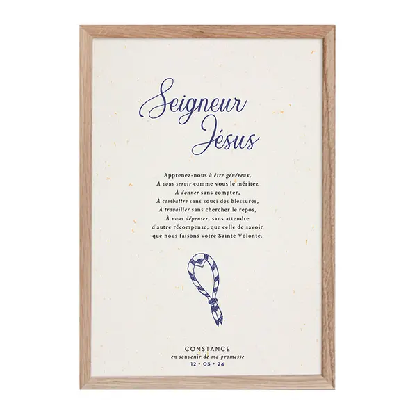 Affiche Prière Scout personnalisable