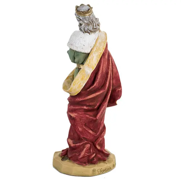 Roi Mage blanc crèche noel 52 cm Fontanini