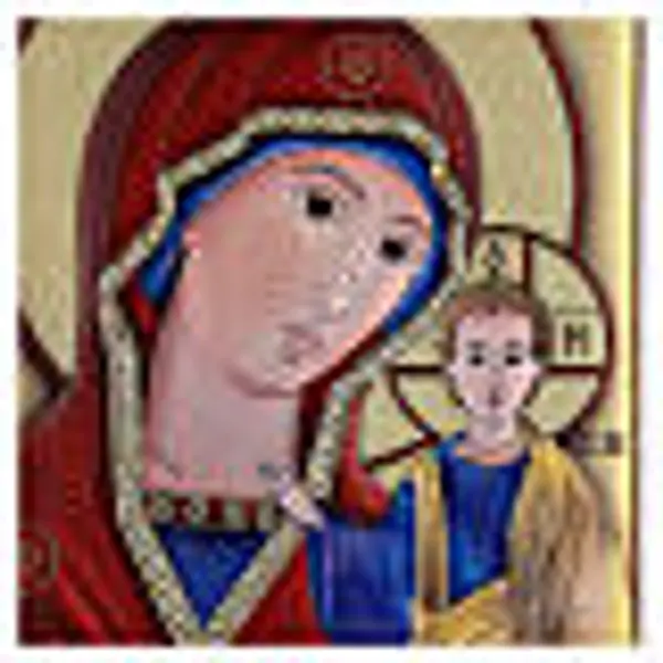 Tableau bilaminé Notre-Dame de Kazan 22x16 cm
