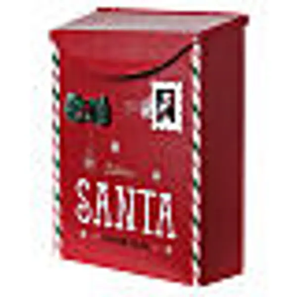 Boîte aux lettres Noël rouge 30x25x10 cm