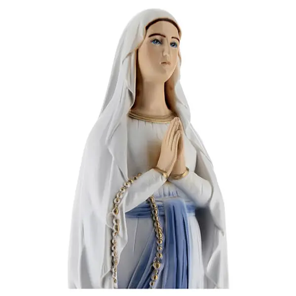 Notre-Dame Lourdes poudre de marbre 65 cm EXTÉRIEUR