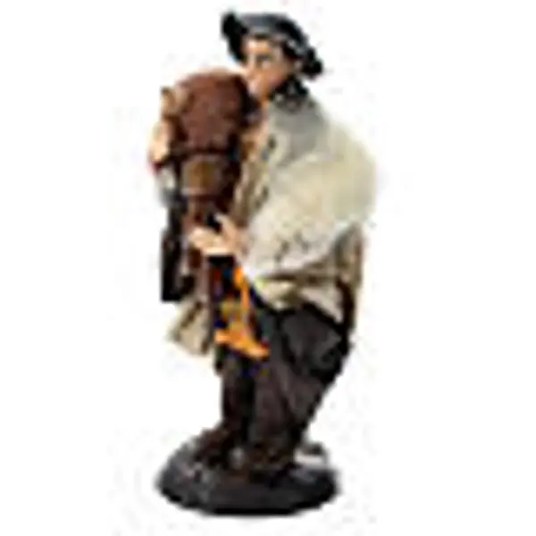 Santon joueur de musette 18 cm crèche Napolitaine