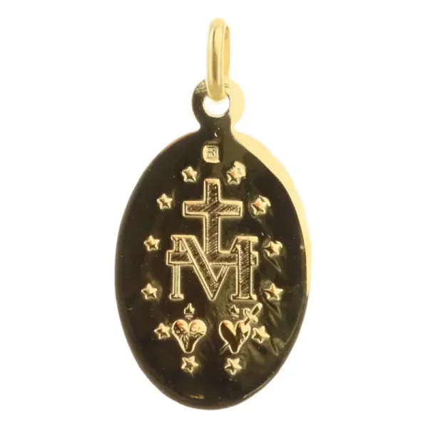 Médaille Vierge Miraculeuse Plaqué Or 25mm