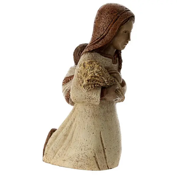Bergère ocre épis enfant Crèche Paysanne