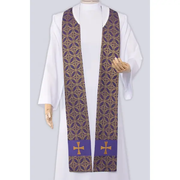Chasuble violette et dorée Kw16/f