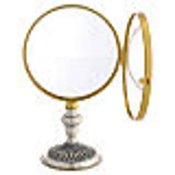Reliquaire métal bicolore base relief 26 cm