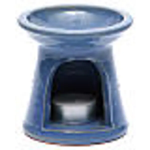 Brûle essences terre cuite bleu