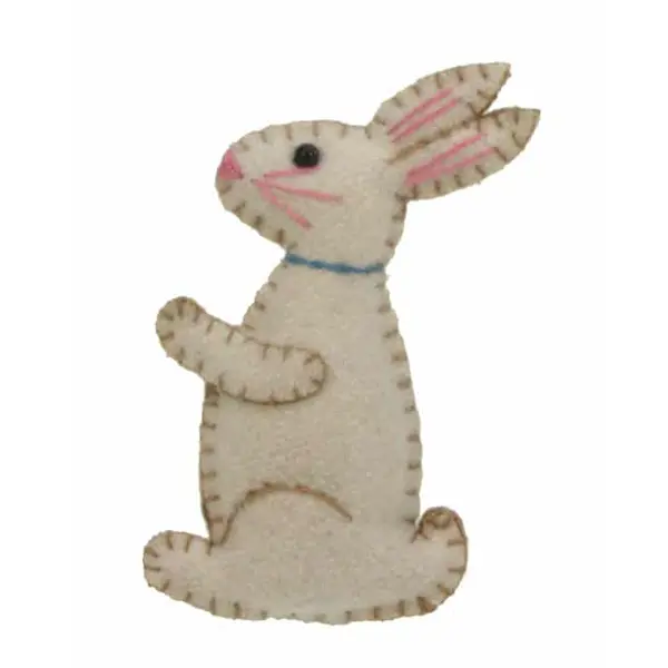 Broche en feutrine Lapin de Pâques