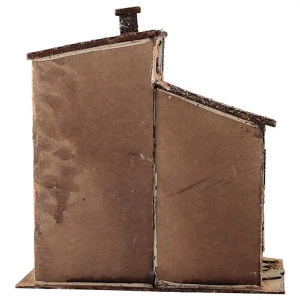 Maison 26x28x16 cm crèche napolitaine 6-8 cm