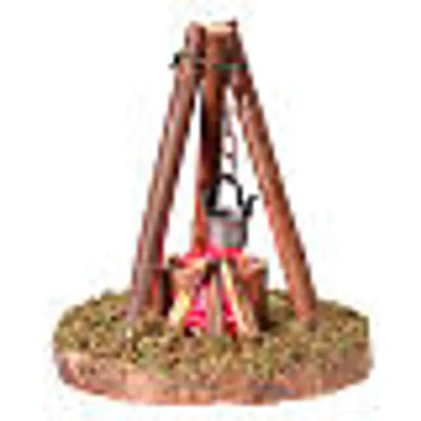 Feu de camp 6x7x8 cm pour crèche 8-10 cm
