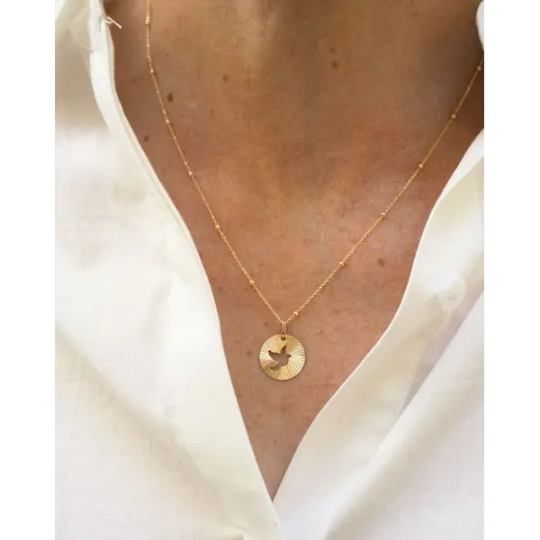 Médaille Souffle céleste | Or 18 carats