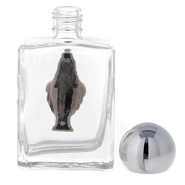 Bouteille rectangulaire eau bénite Immaculée Conception 35 ml verre 50 pcs