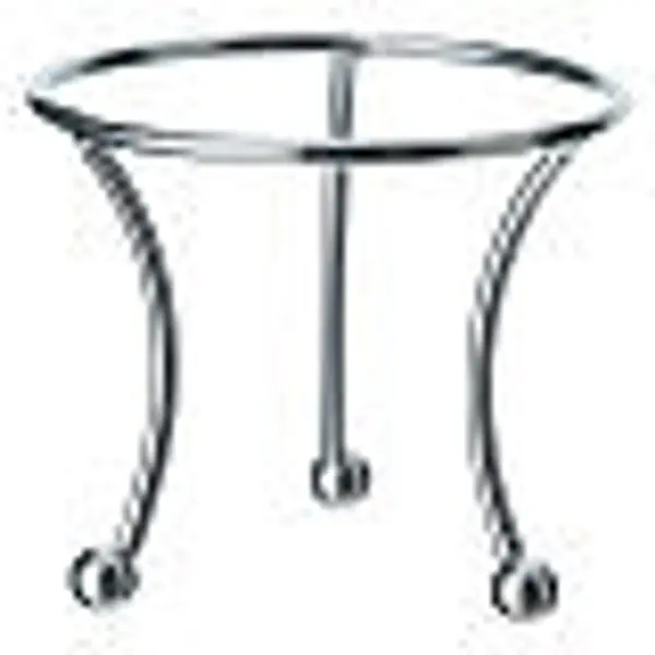 Support trois pieds argent pour boule de Noël 100 mm
