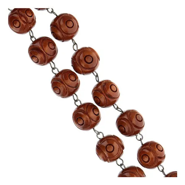 Chapelet Mural, grains ronds incises