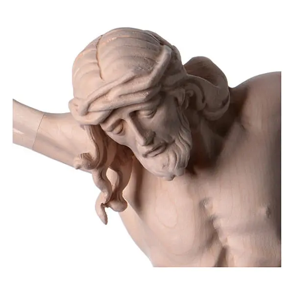 Corps du Christ en bois naturel