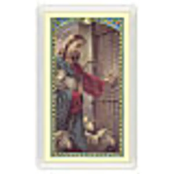 Image dévotion Jésus Bon Pasteur Psaume 23 ITA 10x5 cm