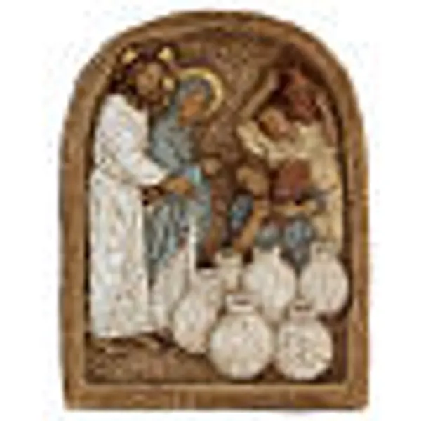 Bas-relief des Noces de Cana monastère Bethléem