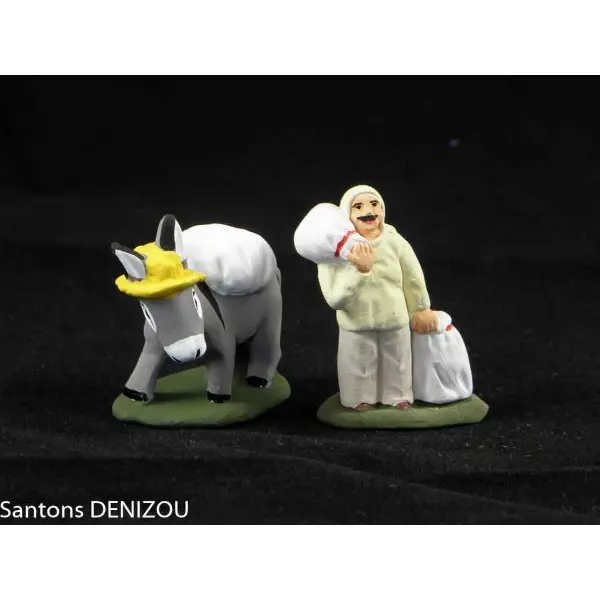 Meunier et Ane du meunier 4 cm
