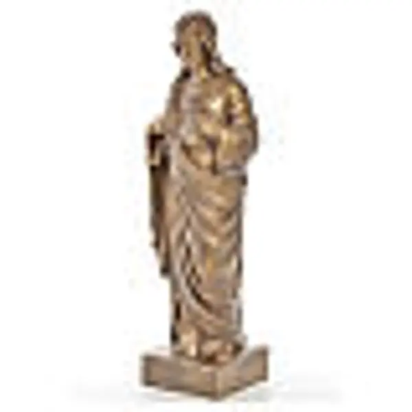 Sacré coeur de Jésus 62 cm poudre de marbre couleur bronze