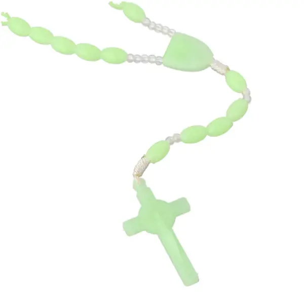 Chapelet lumineux en plastique croix de Saint Benoit