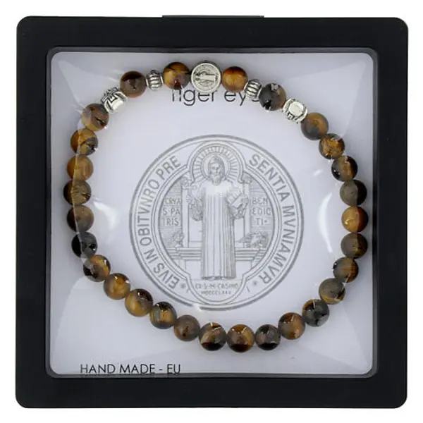 Bracelet oeil de tigre élastique