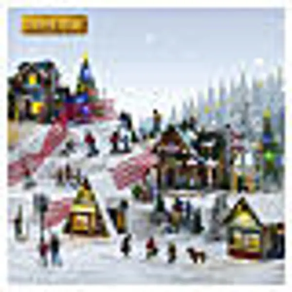 Skating Sisters set 2 pièces figurines Lemax Vail Village 7x4x3 cm - 42324