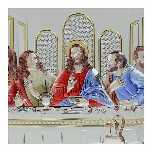 Cène de Léonard De Vinci bilaminé coloré Valenti 25x50 cm