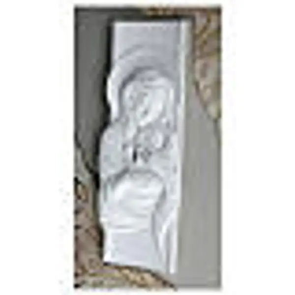 Tableau bas-relief résine Vierge à l'Enfant 70x40 cm