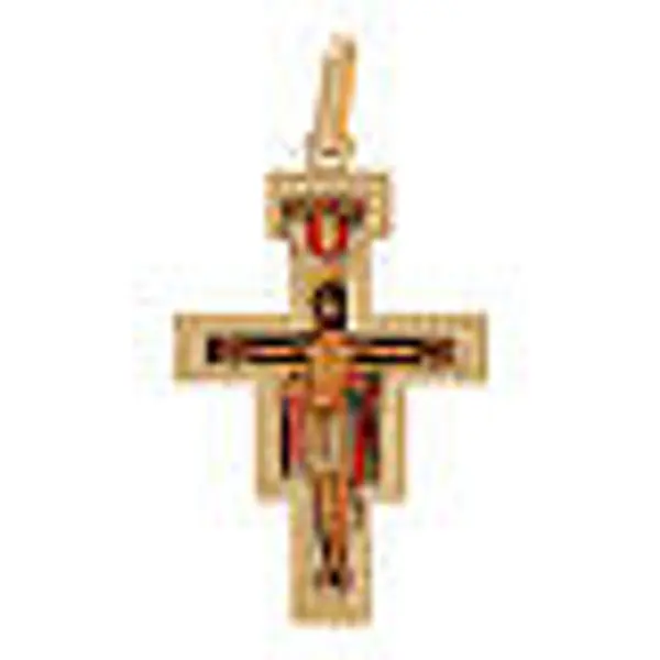 Pendentif Crucifix Saint Damien or 750/00 1,45 gr