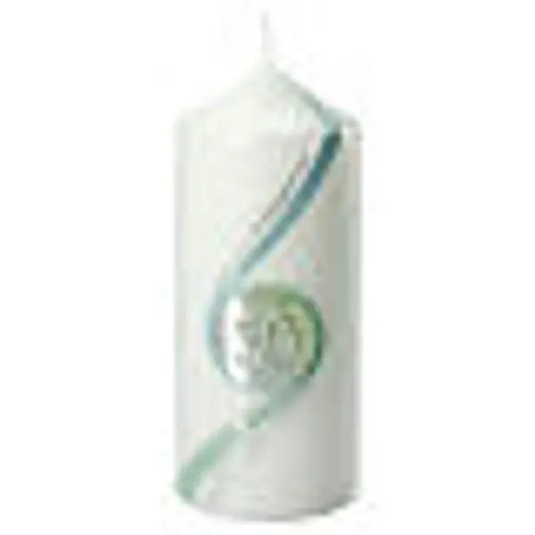 Bougie 50 ans vert argent 175x70 mm