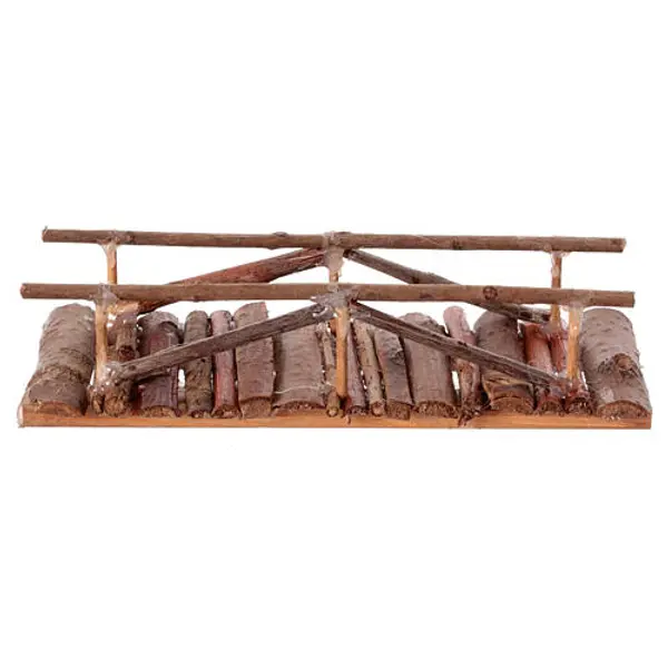 Pont crèche napolitaine 6-8 cm bois 5x15x5 cm