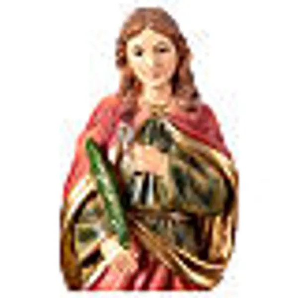 Sainte Agathe martyre 20 cm statuette résine colorée palmier tenaille