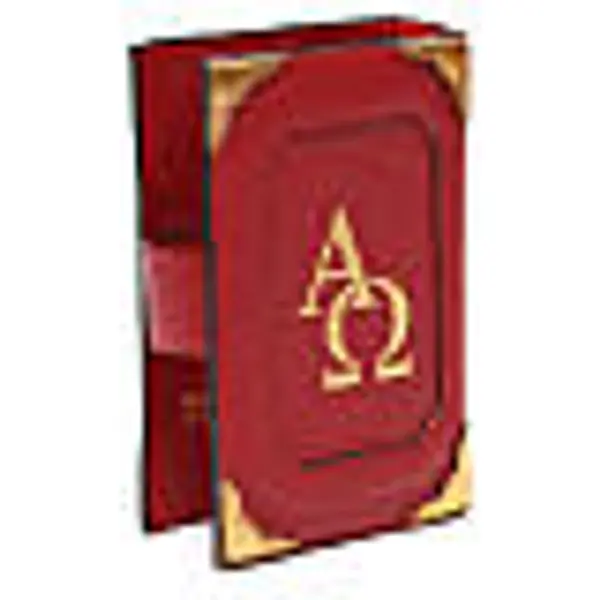 Couverture Lit. Heures 4 vol. cuir rouge Alpha Oméga aimant