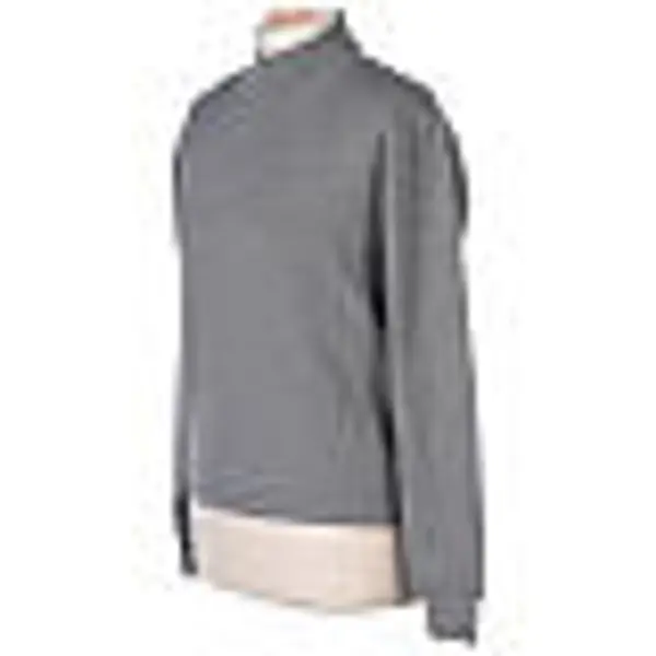 Pull gris perle col haut soeur jersey simple 50% laine mérinos 50% acrylique In Primis
