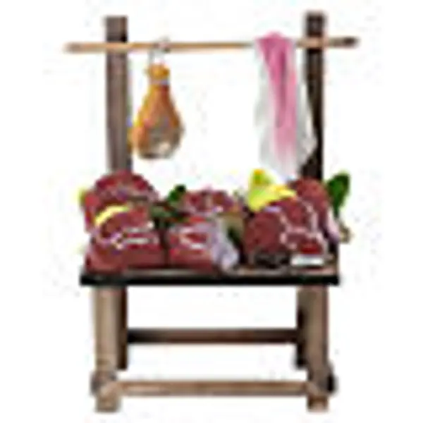 Étal de viande 10x7x4 cm pour crèche 12 cm