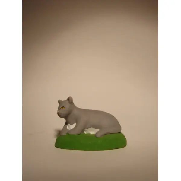 Chat Gris 9 cm