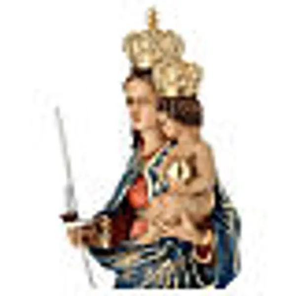 Statue Notre-Dame de Bonaria peinte en résine 35 cm