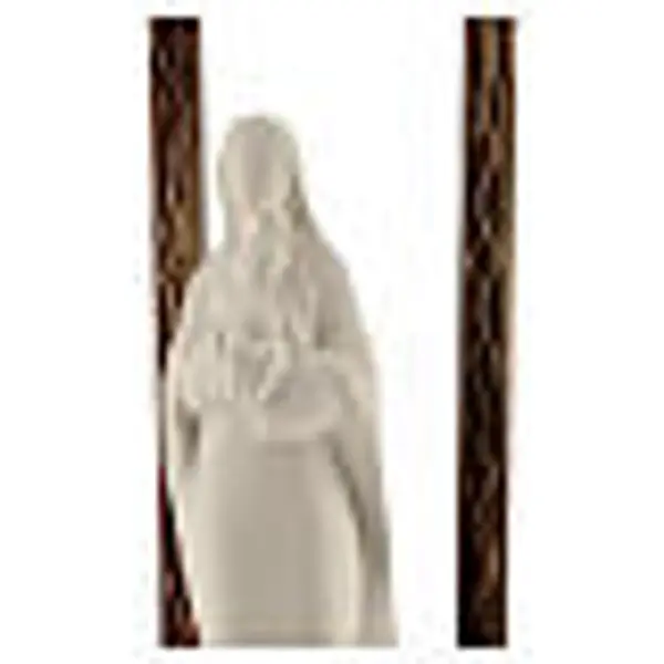 Encadrement décoré avec statue Vierge à l'Enfant 32 cm