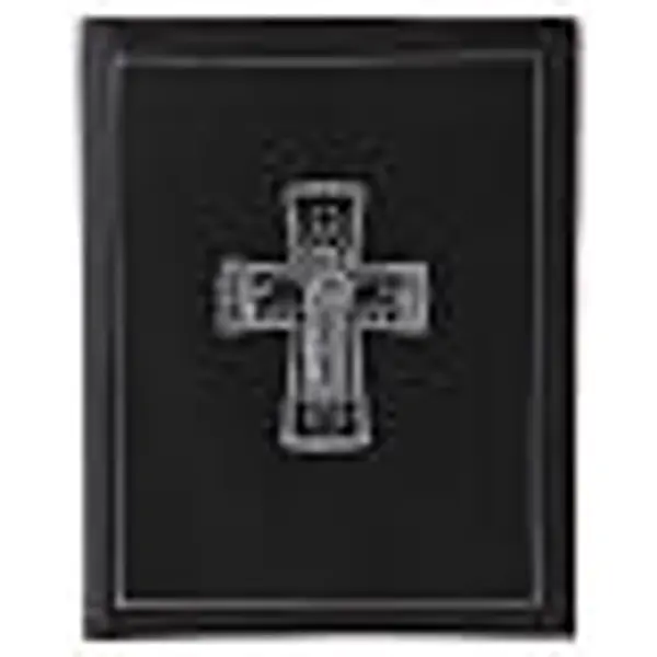 Couverture pour rite format A5 noir croix romaine argentée Bethléem